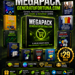 MEGAPACK 2026 : GENERAFORTUNA.COM (Cursos Para Ganar Dinero Por Internet Actualizados)