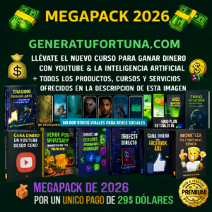 MEGAPACK DE CURSOS 2026: GENERAFORTUNA.COM